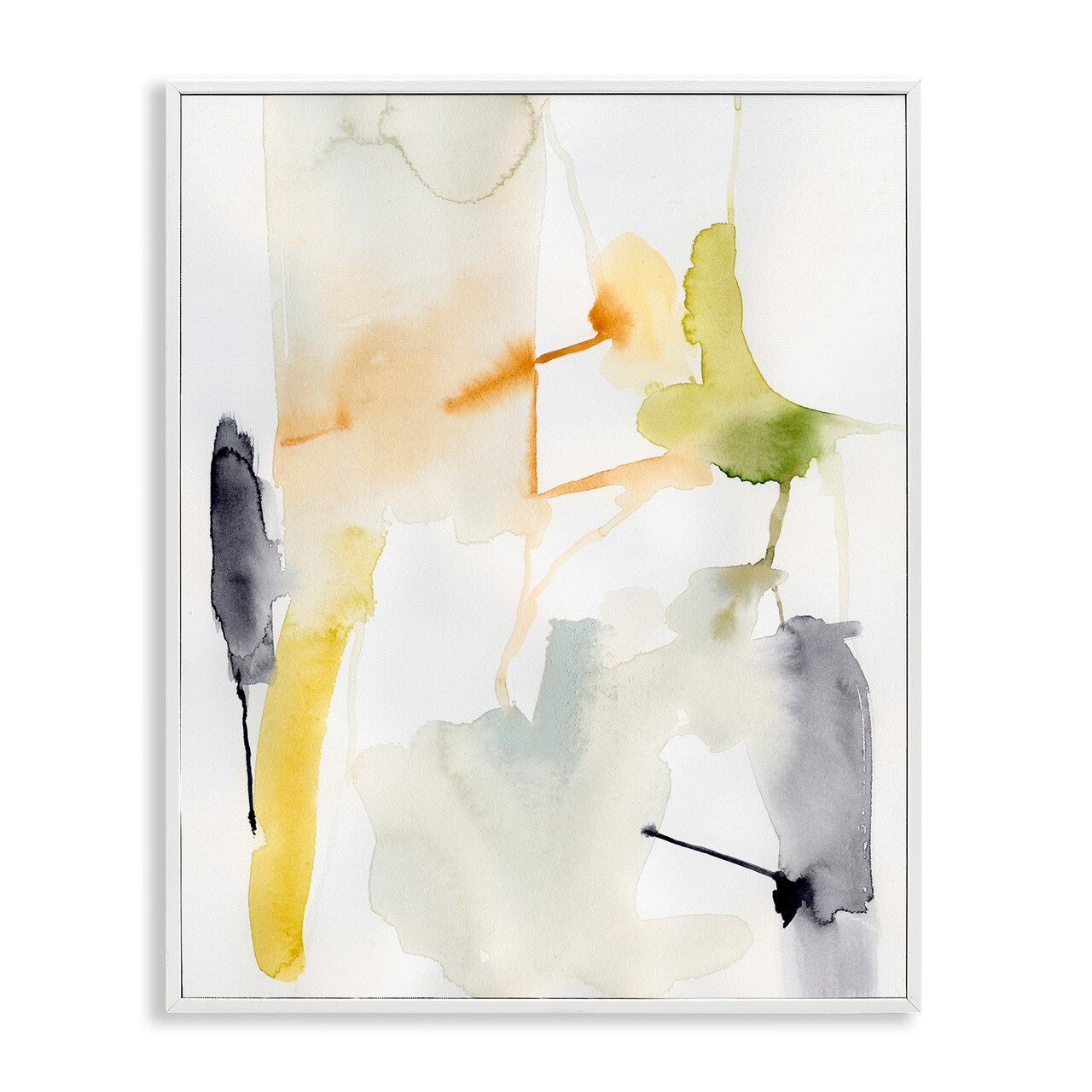 Stupell Industries Soft Watercolor Splashes Framed Giclee Wall Art Design by June Erica Vess